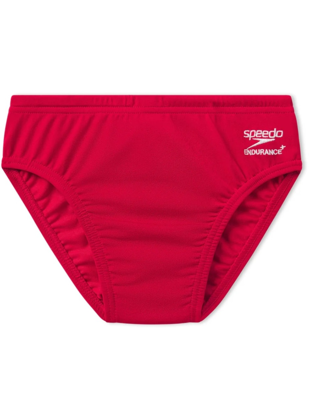 SPEEDO Male Solid Endurance+ Brief Swimsuit - RED, Size 28, NWT